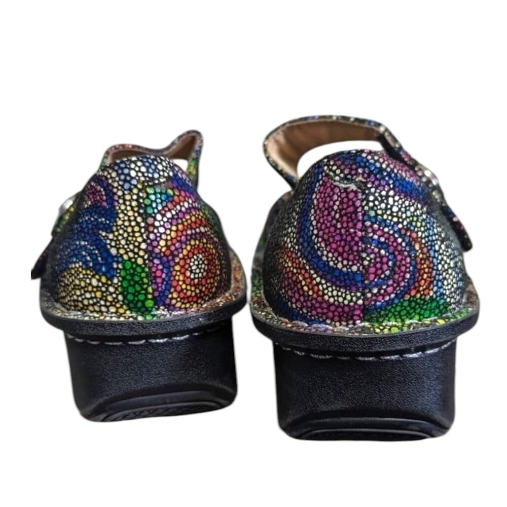 Alegria Paloma Bullseye Women’s Euro Sz 39/US Sz 9 Orthopedic Cushioned Colorful - Picture 4 of 10